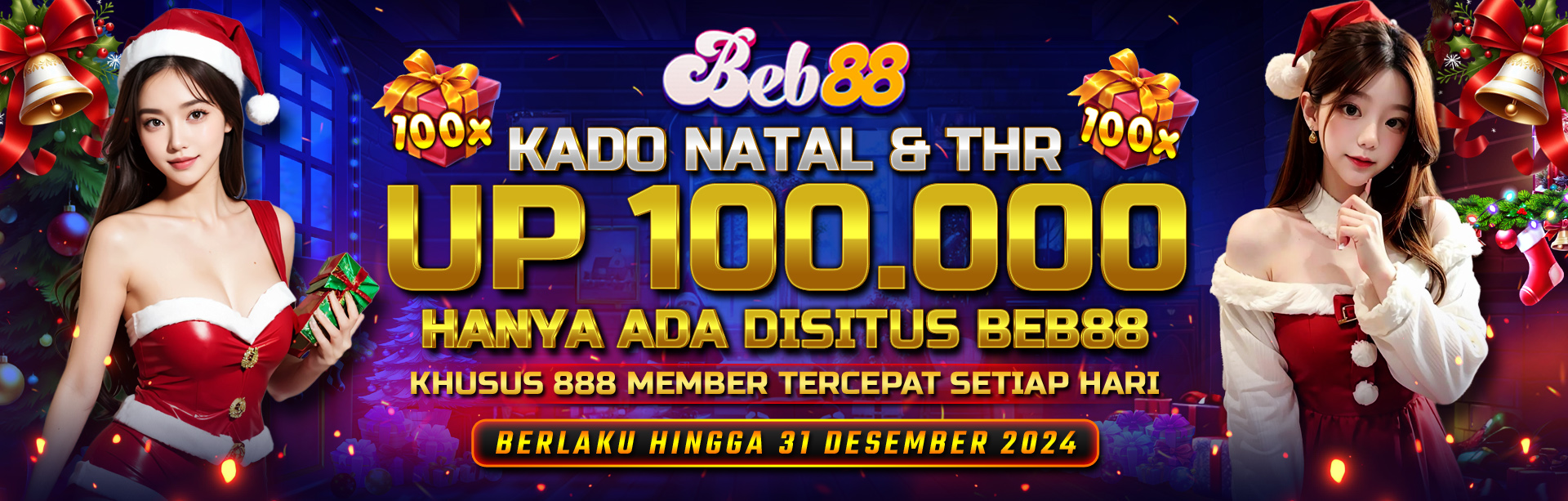 BURUAN KLAIM THR 100.000 EDISI NATAL DI BEB88